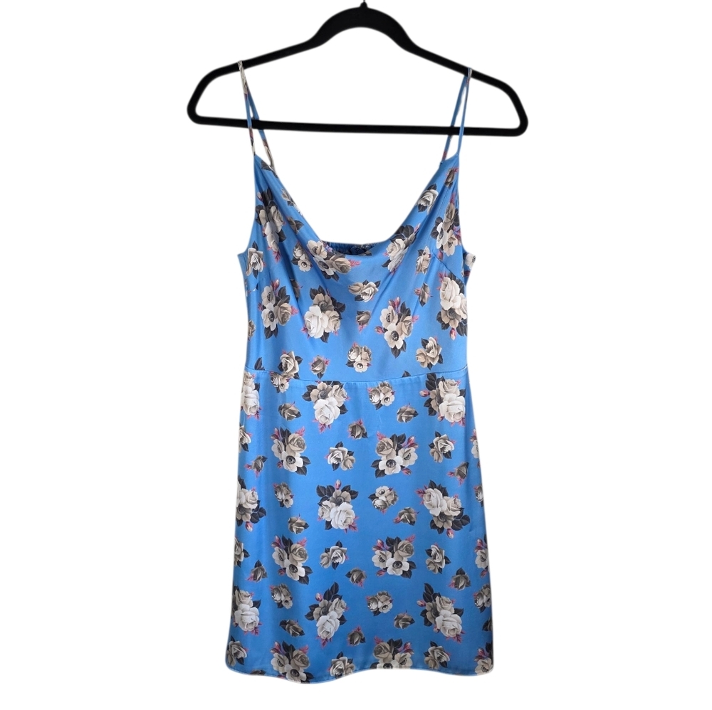 Sunday Best Spencer Dress Cowl Neck Mini Slip Floral Sz Medium - Picture 4 of 13